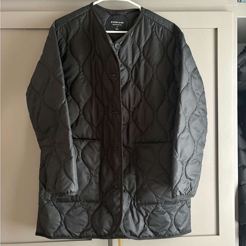 Everlane Black Quilted Jacket